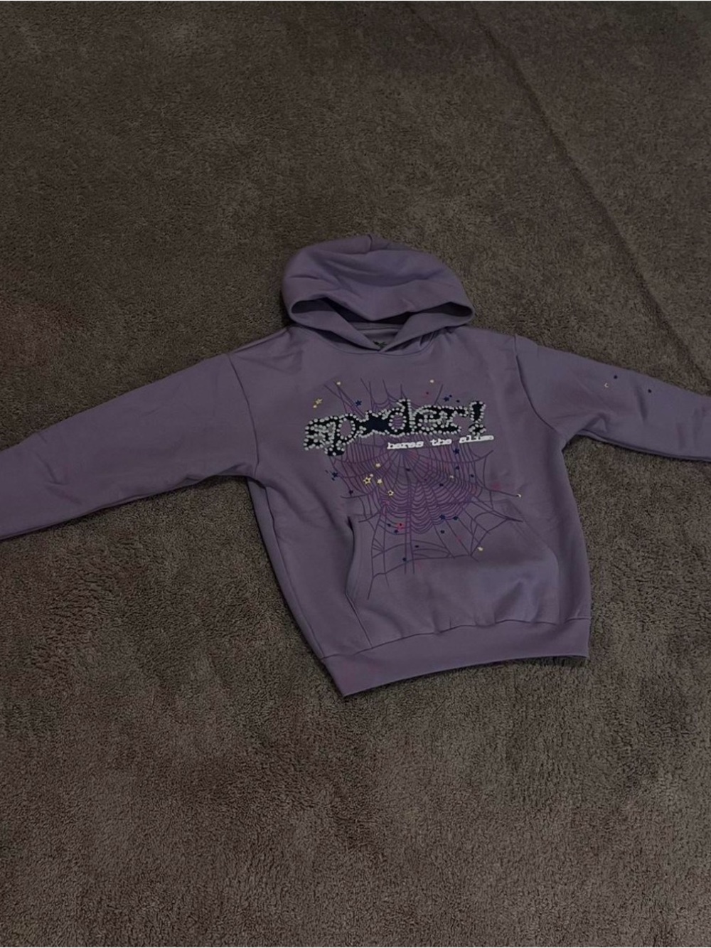 Sp5der Açaí Hoodie 'Purple'